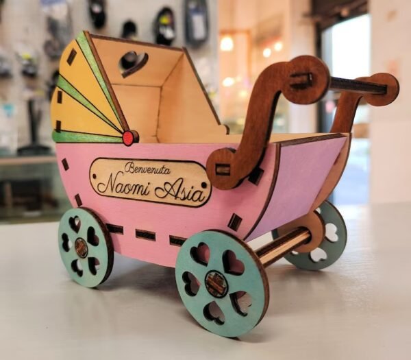 Recuerdo O Adorno En Forma De Cochecito Creativo Digital